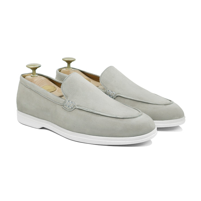 Crest - Men's Steel Grey Split Suede Loafer