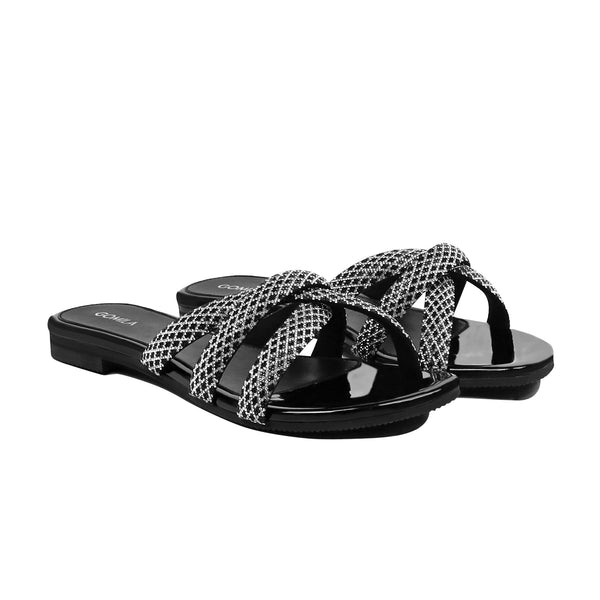 Veloura - Women's Black Slipper