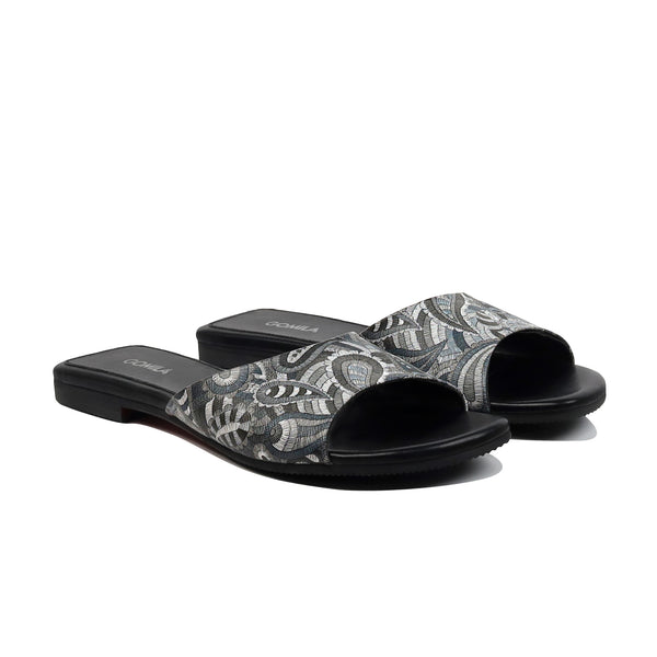 Nivra - Women's Black and Grey Slipper