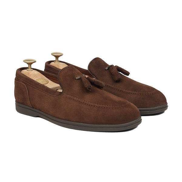 Walmer - Men's Dark Brown Suede Loafer