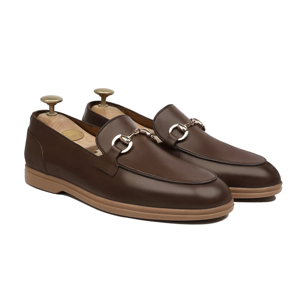 Tolven- Men's Brown Calf Leather Loafer