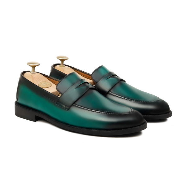 Bolt - Men's Burnished Green Calf Leather Loafer - Goodyear Welted