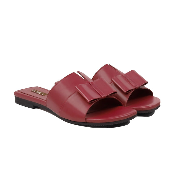Nysa - Women's Oxblood  Slipper