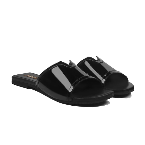 Daisy - Women's Black Slipper
