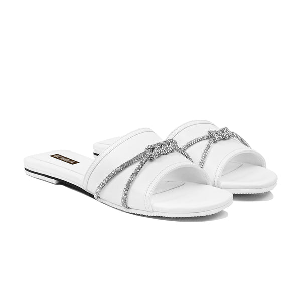 Reya - Women's White Slipper