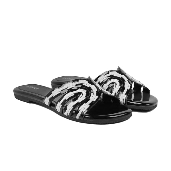 Corvia - Women's Black and White Slipper