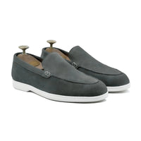 Crest - Men's Charcoal Grey Suede Loafer