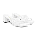 ایسٹرا - خواتین کی سفید سٹریپڈ ہیل