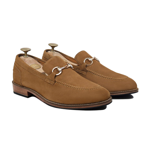 Freeza - Men's Camel Kid Suede Loafer
