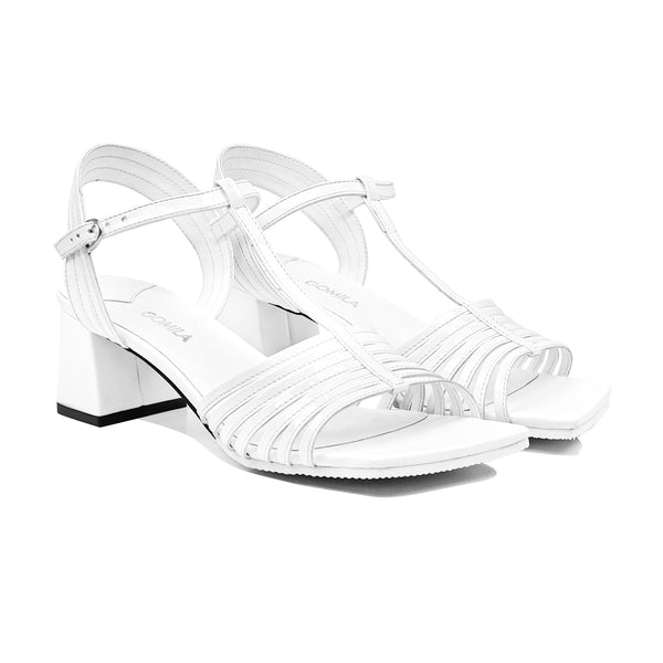 Gracewalk - Women's White Strapped Heel