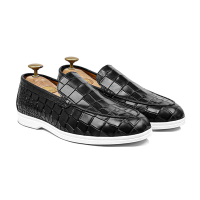 Cruz - Men's Black Calf Leather Loafer