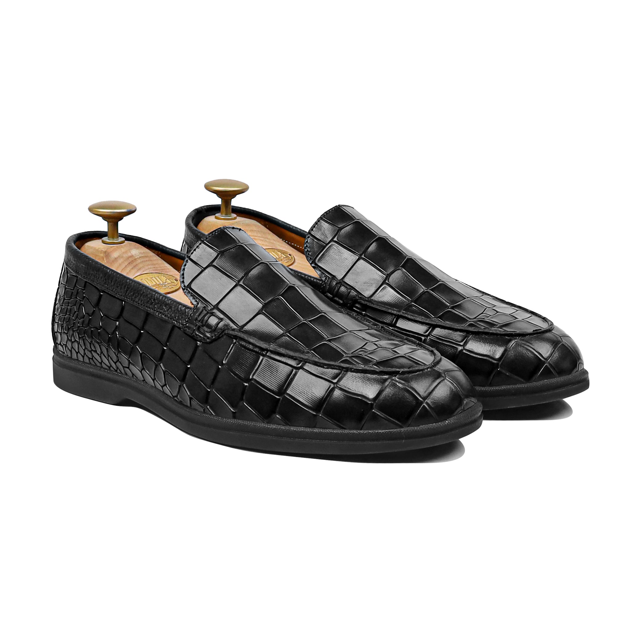 Cruz - Men's Black Calf Leather Loafer