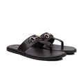 Ledger - Men's Dark Brown Calf Leather Slipper