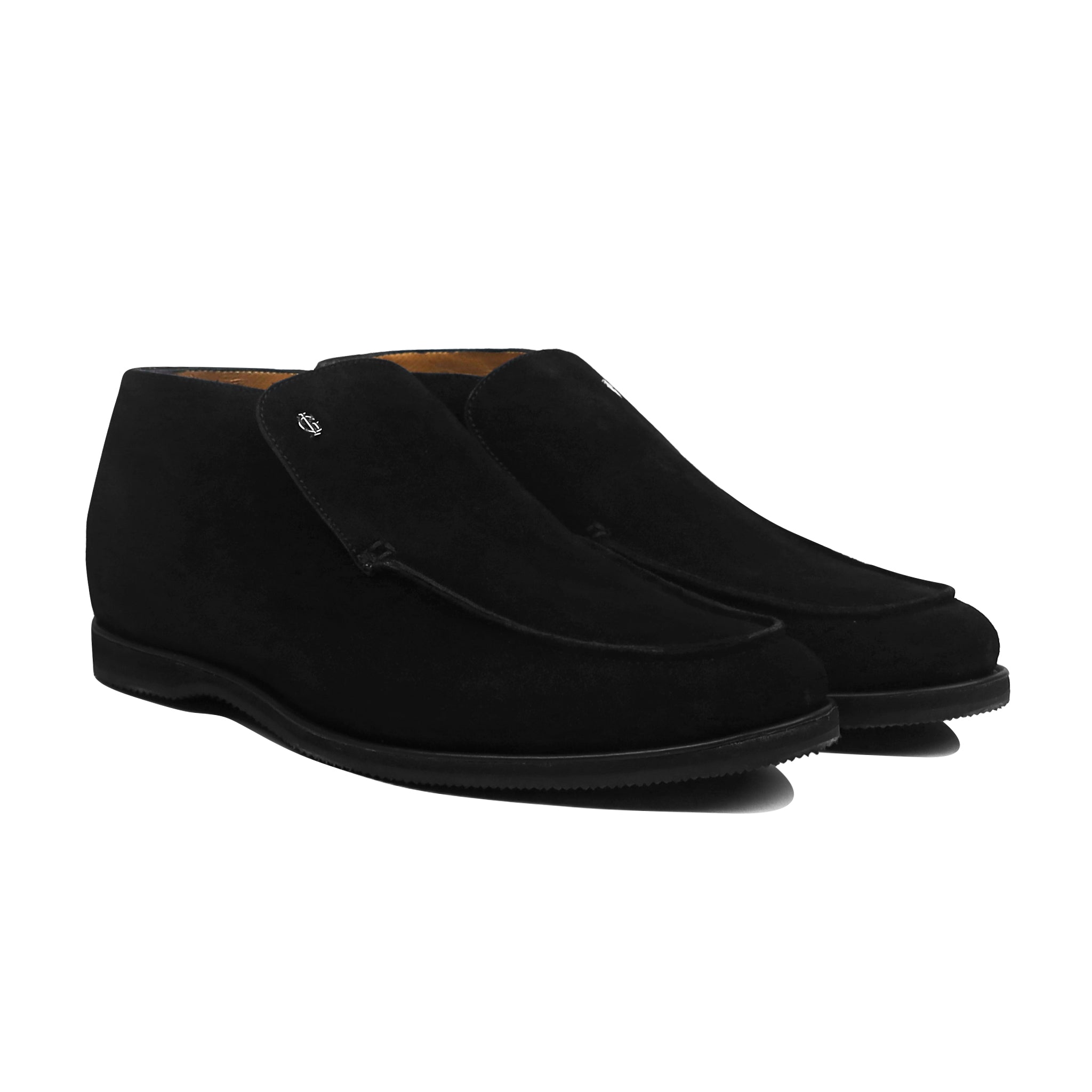 Neo - Men's Black Kid Suede Loafer