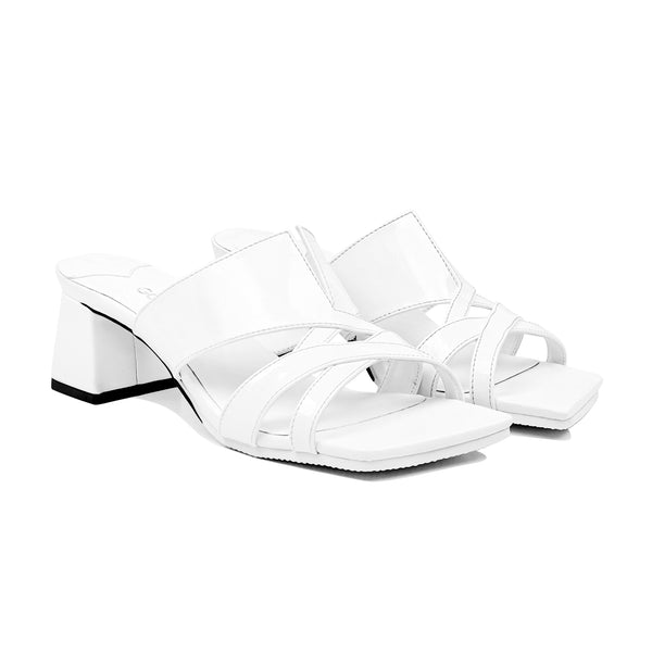 Marilyn - Women's White Heel