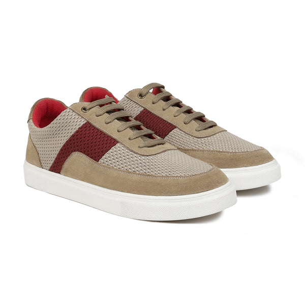 Kinetix  - Men's Camel and Oxblood Sneaker