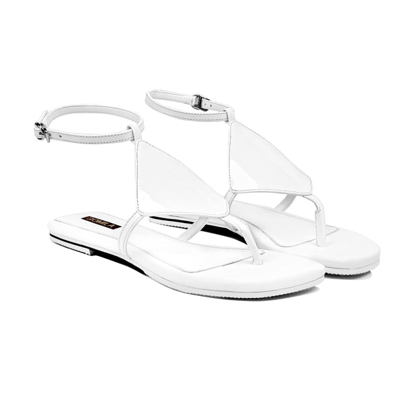 Eira  - Women's White Strapped Sandal