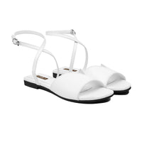 Isla - Women's White Strapped Sandal