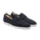Harlow - Men's Dark Blue Suede Loafer