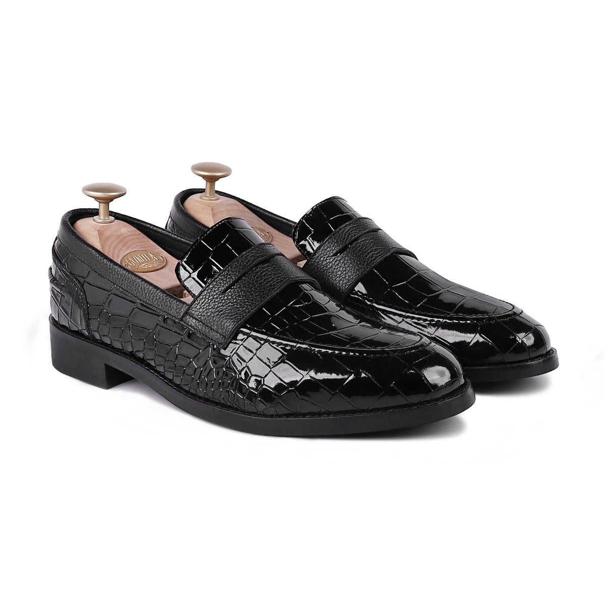 Askari - Men's Black Patent Leather Loafer