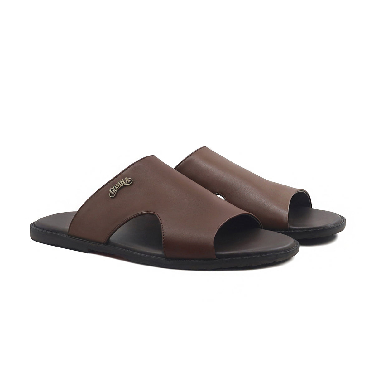 Crosby - Men's Dark Brown Calf Leather Slipper