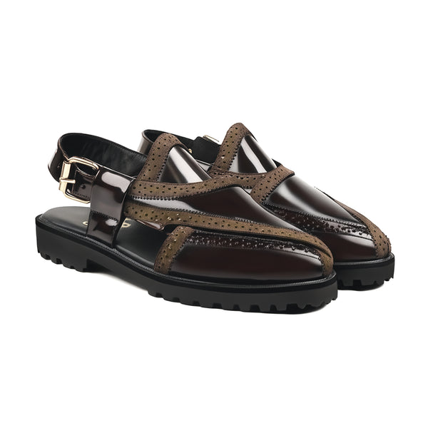 Musina - Dark Brown Box Leather Sandal
