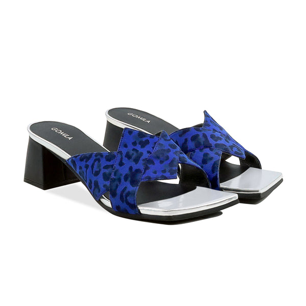 Belle - Women's Blue and Black Heel