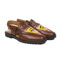 Maxton - Men's Dark Brown Hand Painted Sandal