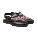 Maxton - Men's Black Hand Painted Sandal