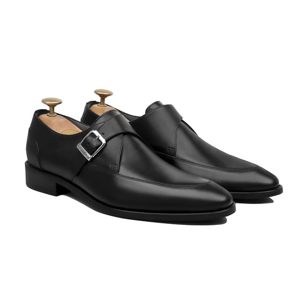 Tavistock - Men's Black Calf Leather Single Monkstrap