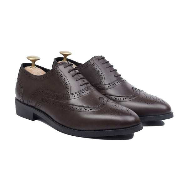 Worchester - Men's Dark Brown Calf Leather Oxford Shoe