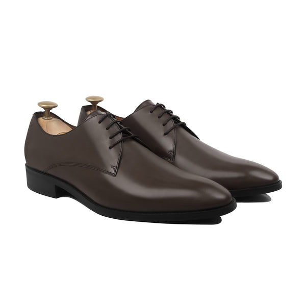 Bloomsbury - Men's Dark Brown Calf Leather Derby Shoe