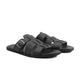 Ackley - Men's Black Calf Leather Slipper