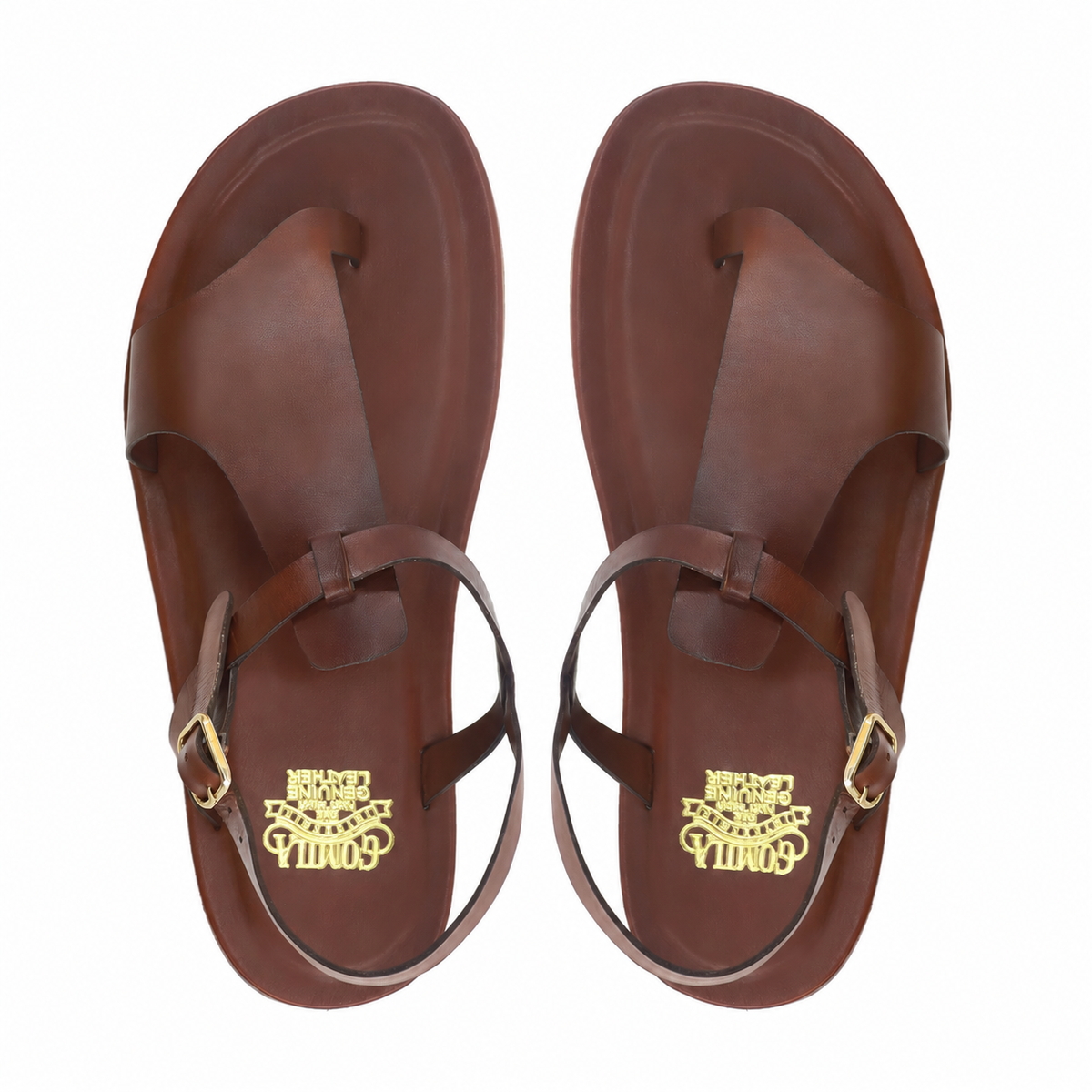 Petal - Men's Brown Calf Leather Sandal