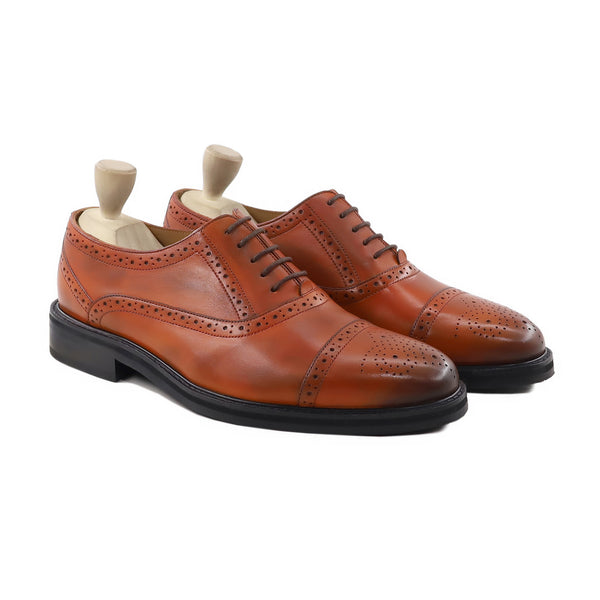 Souta - Men's Tan Calf Leather Oxford Shoe