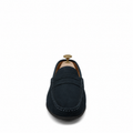 Knox - Men's Dark Blue Split Suede Driver Shoe