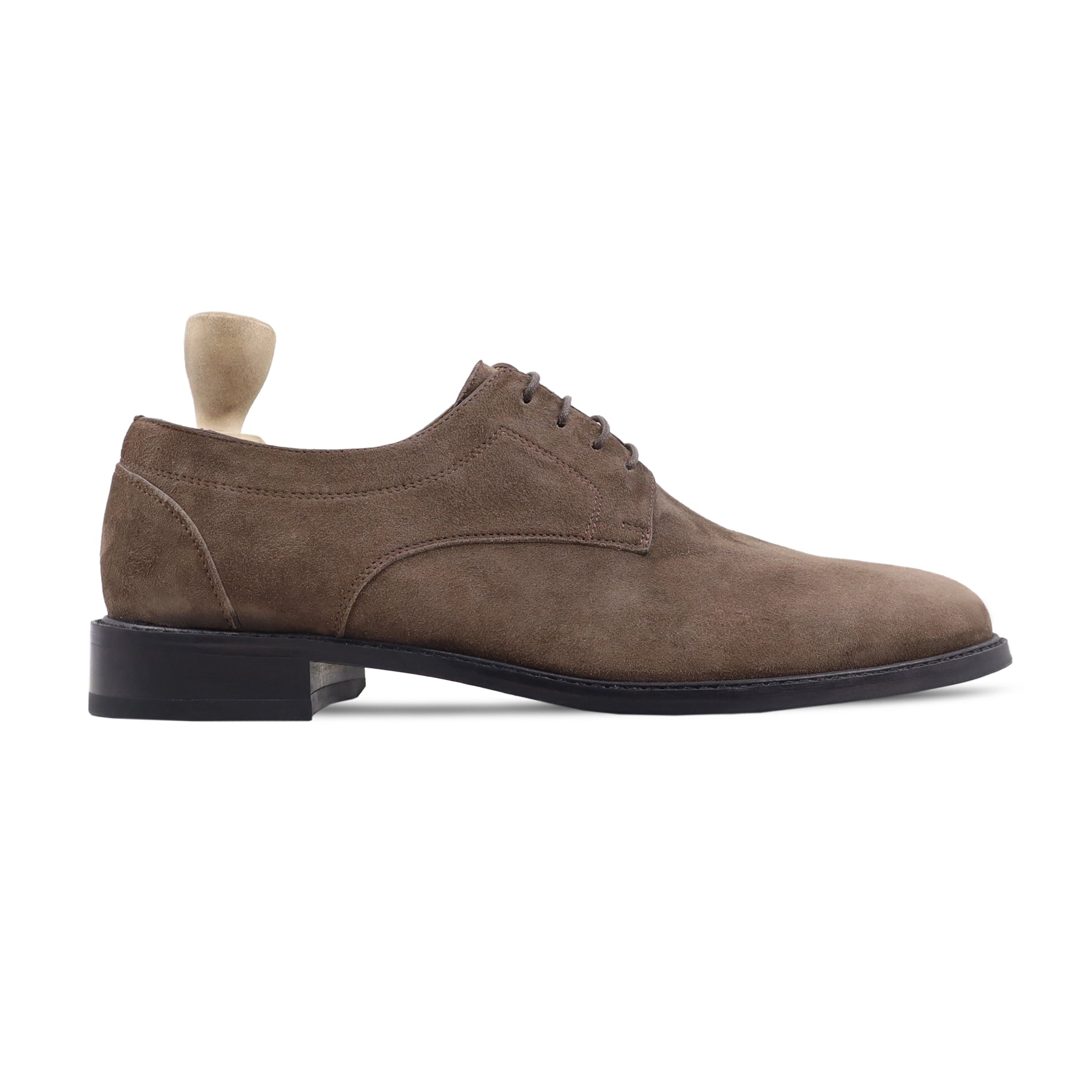 Zanthos - Men's Brown Kid Suede Derby Shoe