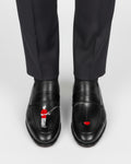 Zelvik - Men's Black Hand Painted Loafer