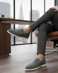 Crest - Men's Charcoal Grey Suede Loafer