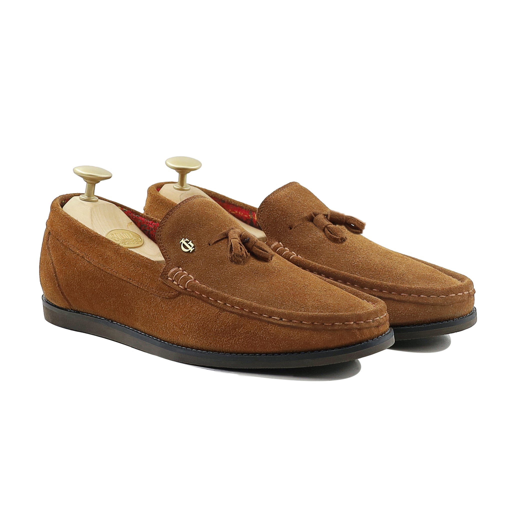 Recife - Men's Cognac Suede Loafer