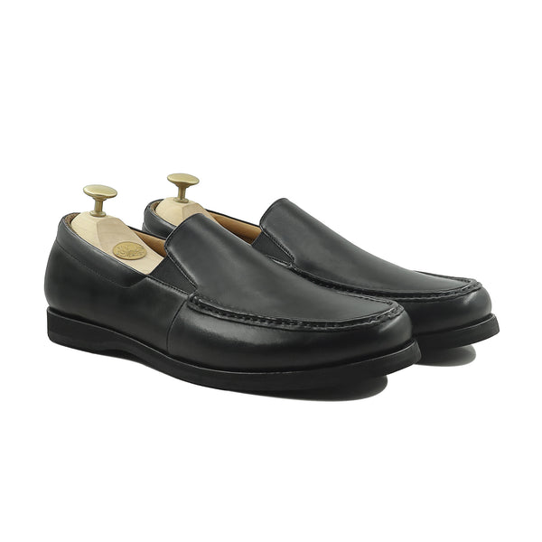 Diaz - Men's Black Calf Leather Loafer