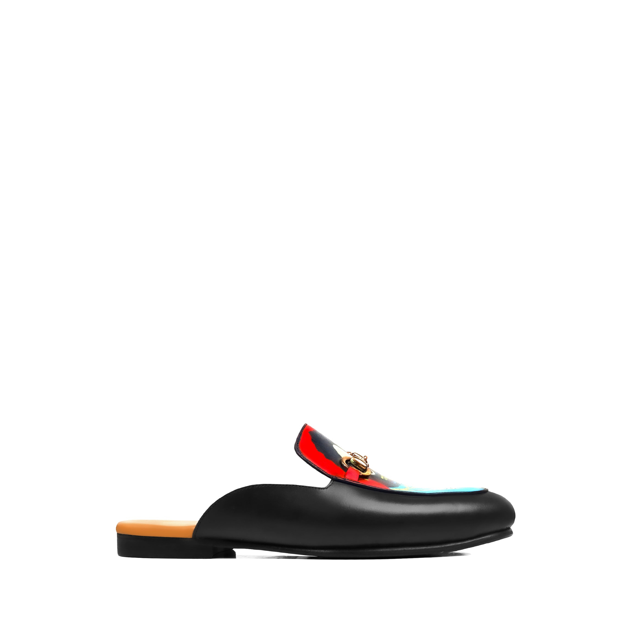 Lambeth - Men's Black Hand Painted Slipper