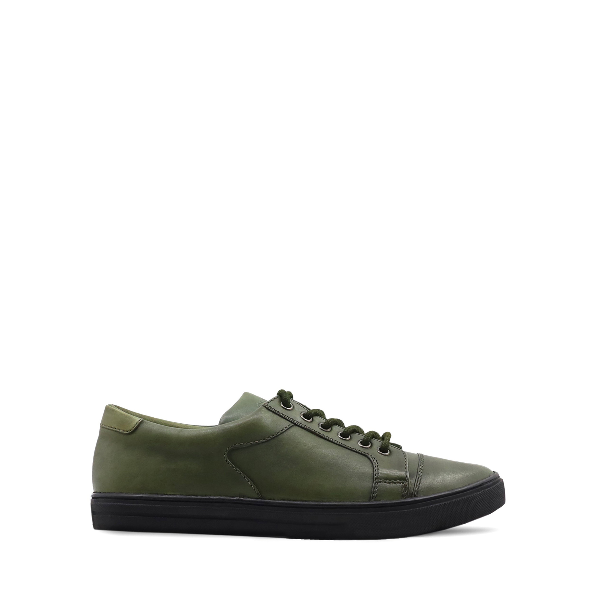 Kiev - Men's Green Calf Leather Jogger