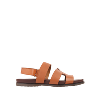 Nathan - Men's Light Brown Calf Leather Sandal