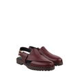 Bronx - Men's Oxblood Pebble Grain Leather Sandal