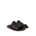 Cozyo - Men's Dark Brown Calf Leather Slipper