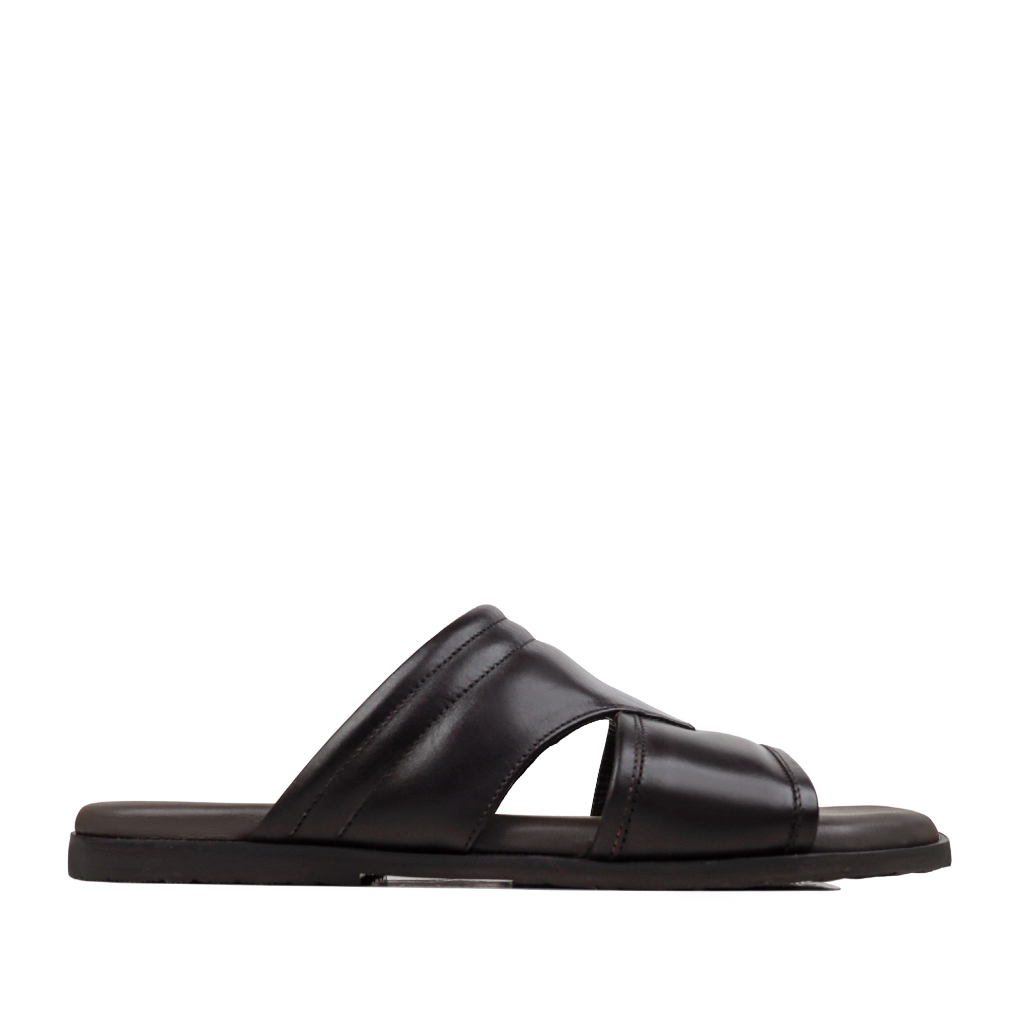 Hayes - Men's Brown Calf Leather Slipper