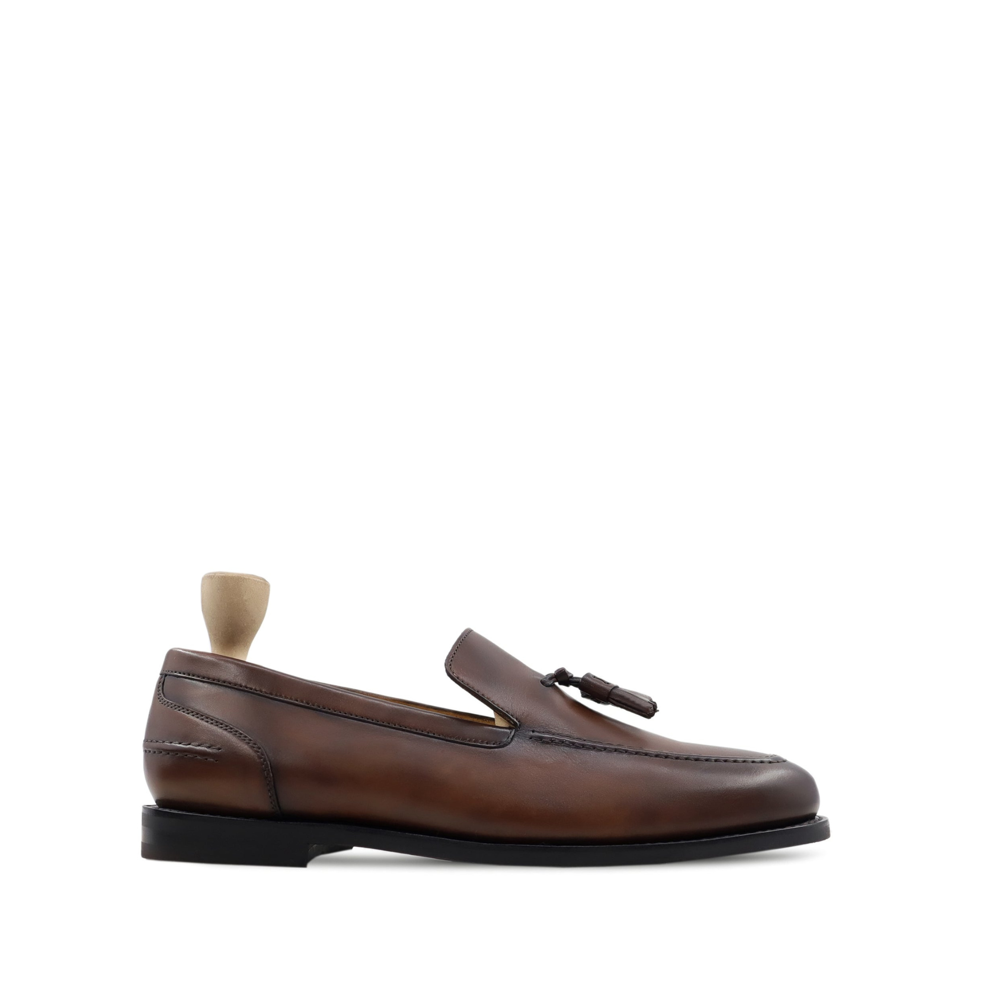 Tribov - Men's Brown Patina Calf Leather Loafer - Goodyear Welted
