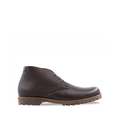 Deric - Men's Dark Brown Pebble Grain Chukka Boot