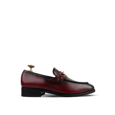 Eric - Men's Oxblood Calf Leather Loafer